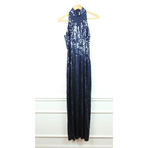 Vintage Size 4 Prom Dress Y2K Sequins Column Glam Beaded Bodycon Formal Elegant - Picture 3 of 15